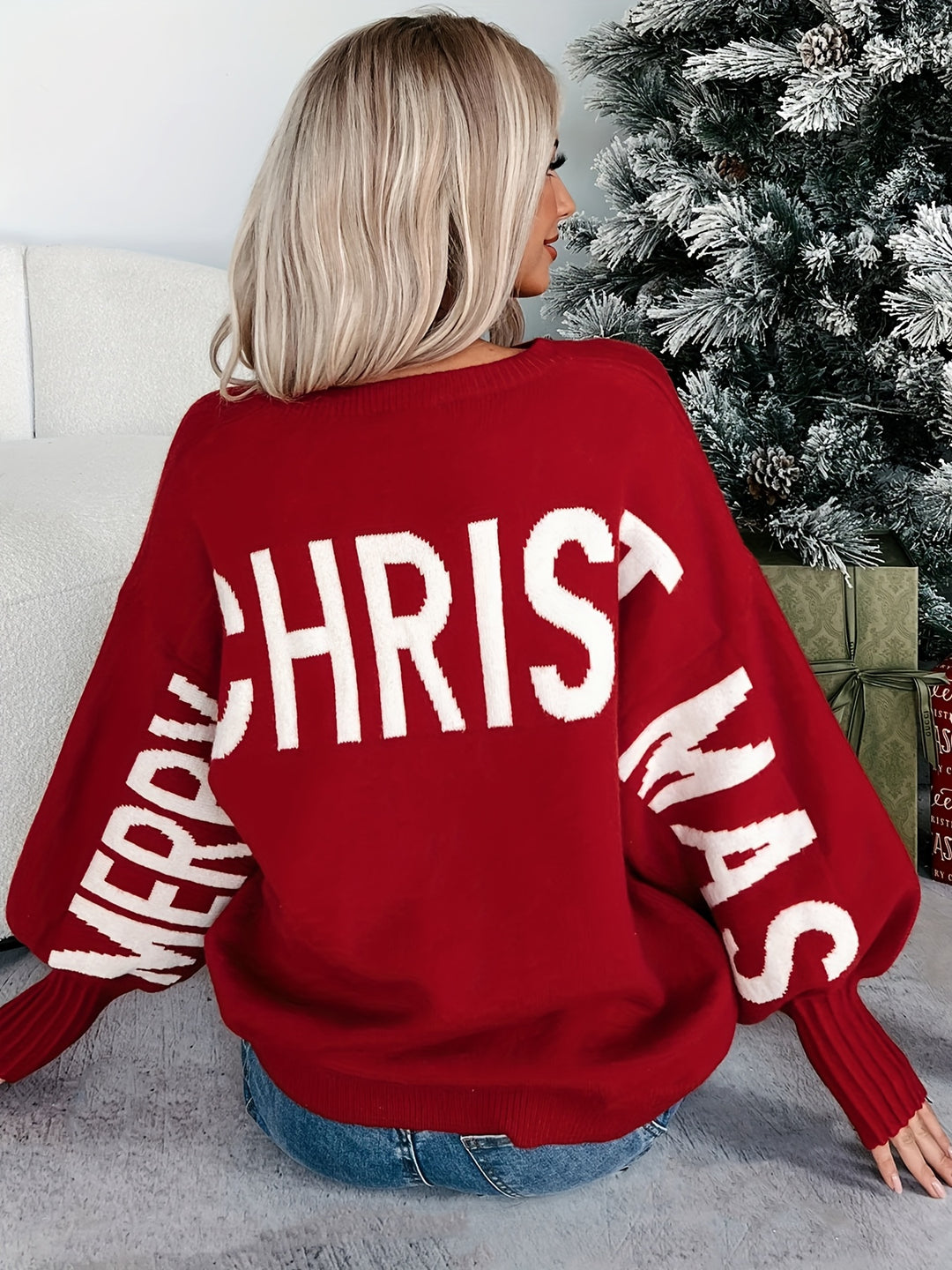 Claudia | Ho Ho Ho Backprint Sweater