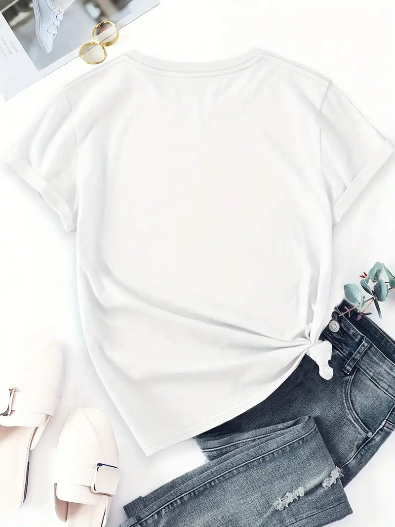 Aimilia | Elegant Short Sleeve T-Shirt With Floral Print