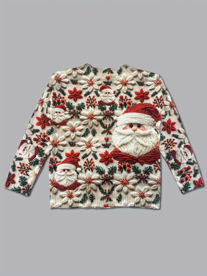 Leontine | Vintag Cute Santa Cardigan