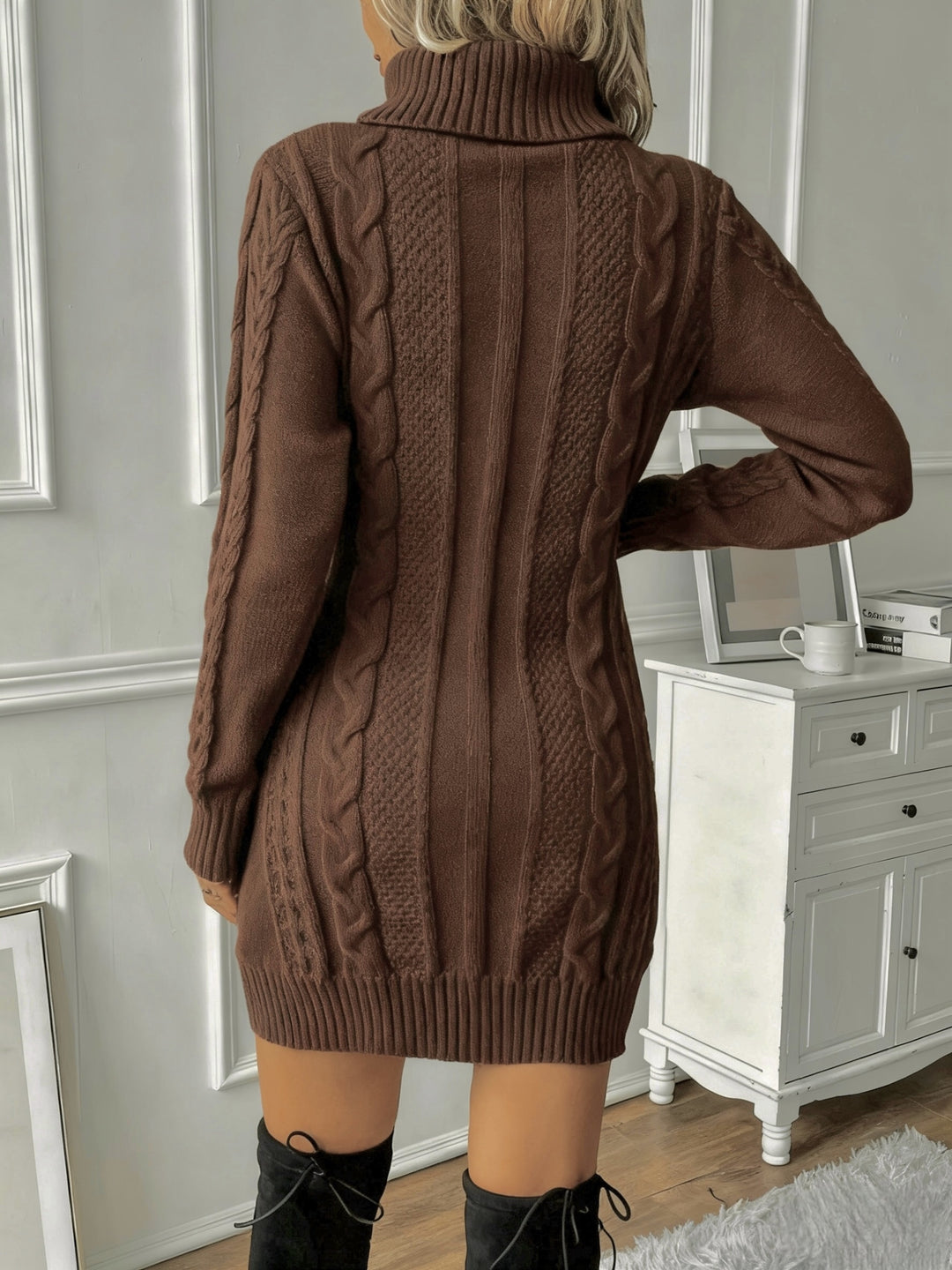 Rachel | Cable Sweater Dress