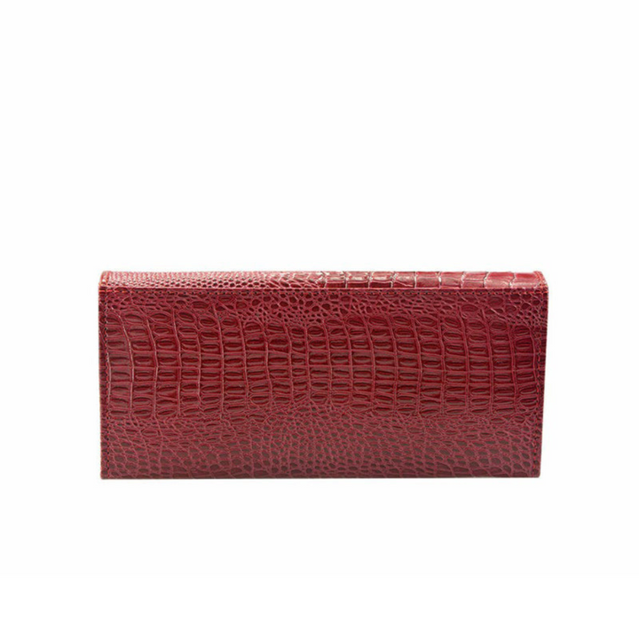 Elegant Crocodile-Embossed RFID Wallet