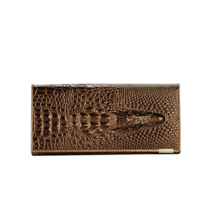 Elegant Crocodile-Embossed RFID Wallet