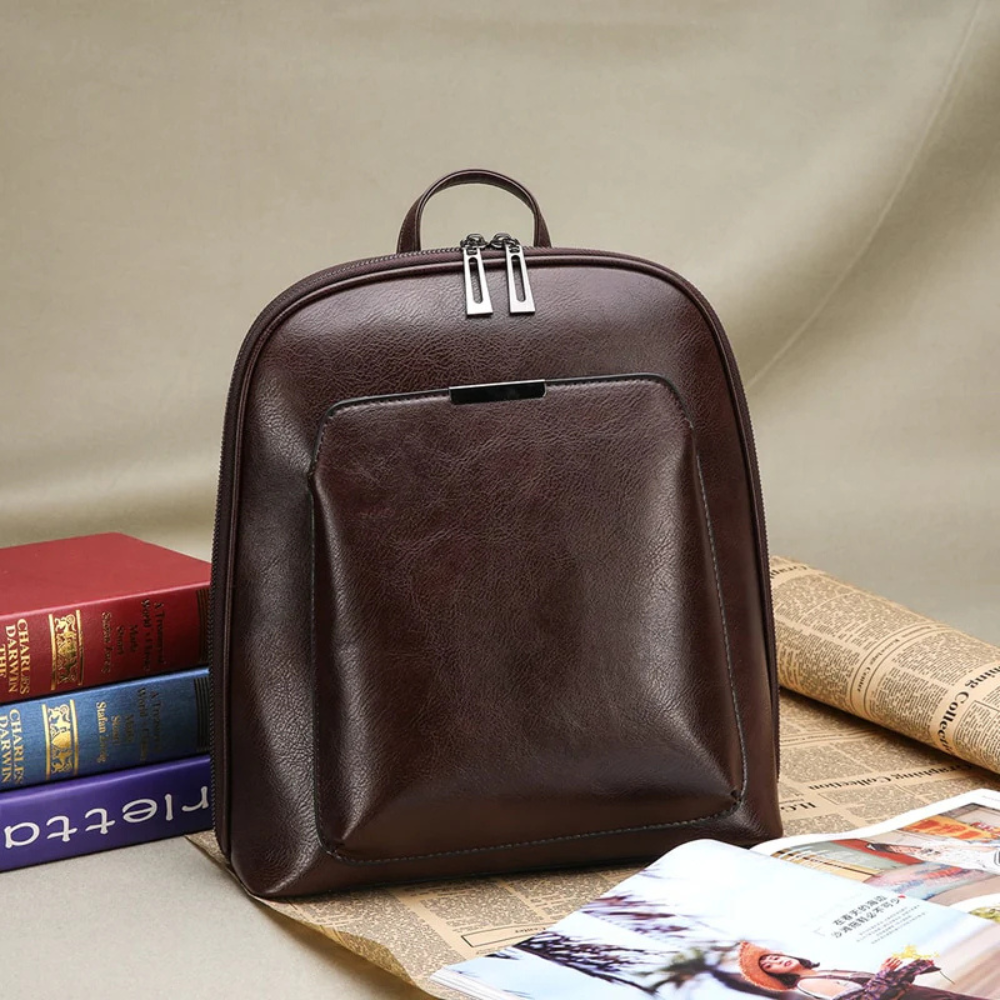 Classic Double Zipper Backpack