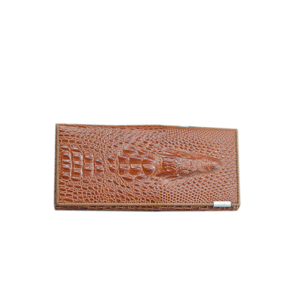 Elegant Crocodile-Embossed RFID Wallet