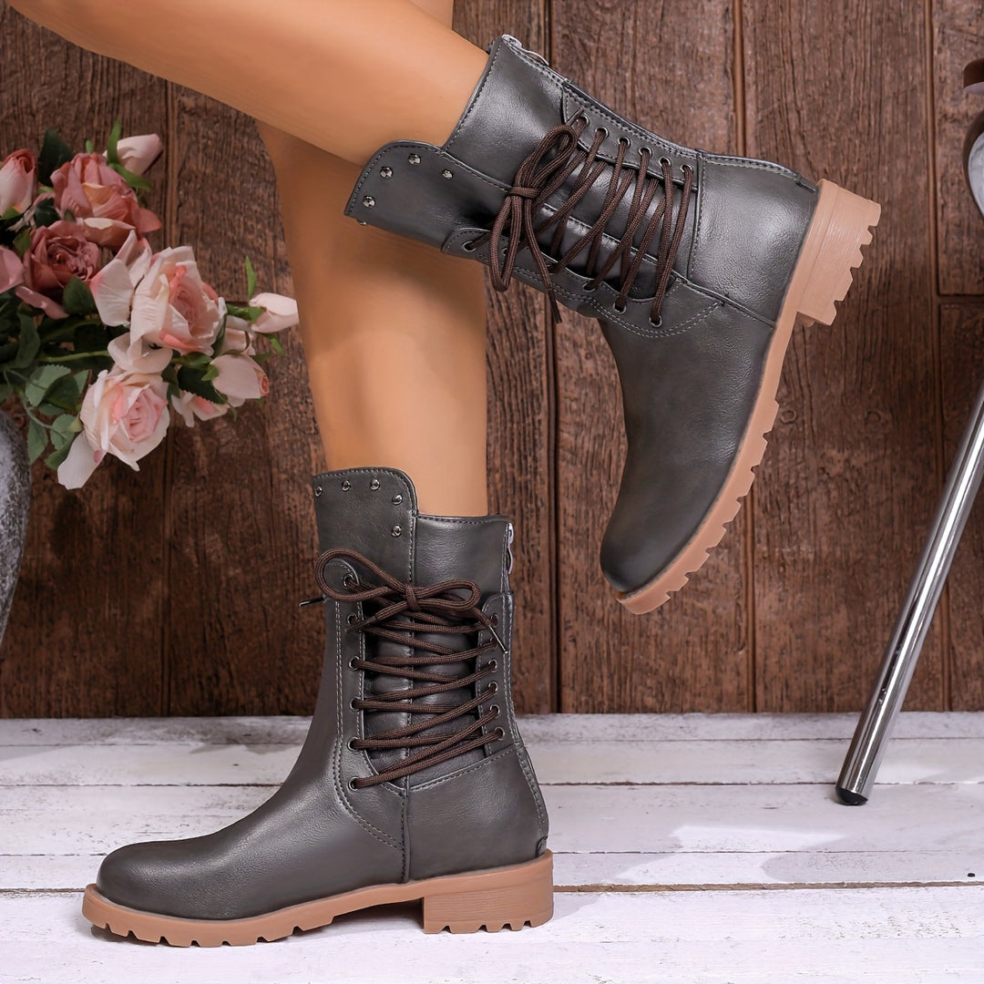 Michelle - Retro Western Full Lace Boots