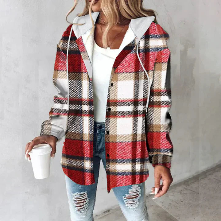 Olivia - Lumberjack Vest with Hood