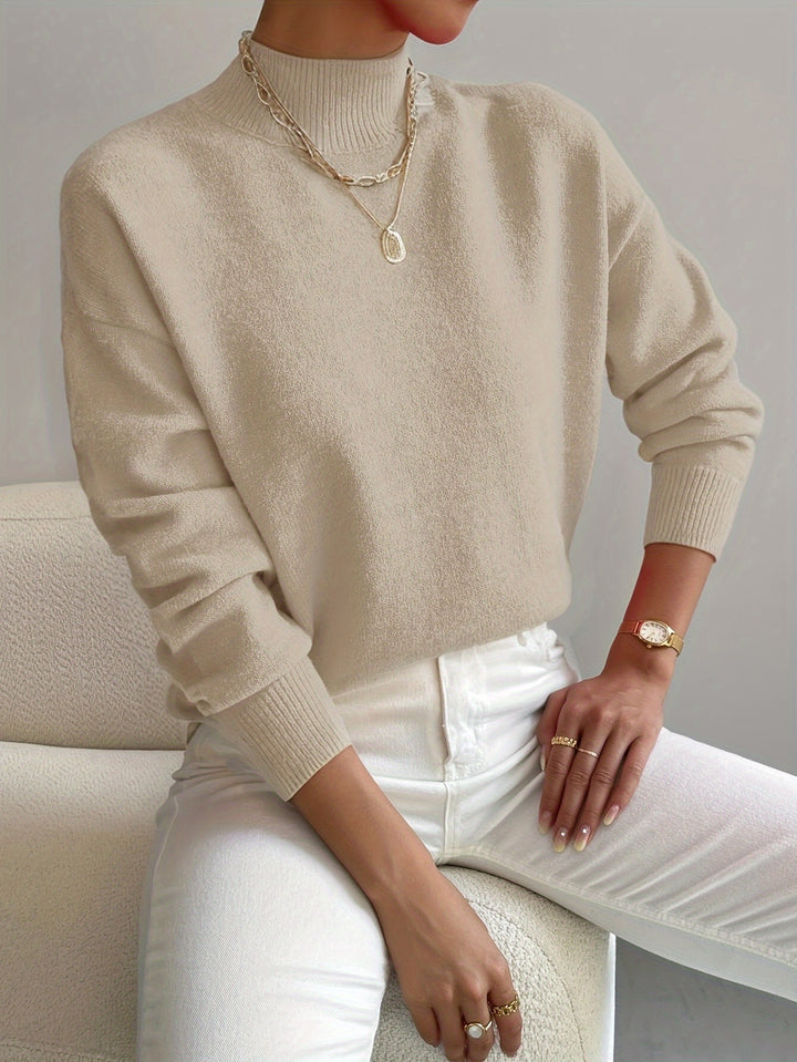 Lola | Mock Neck Long Sleeve Pullover