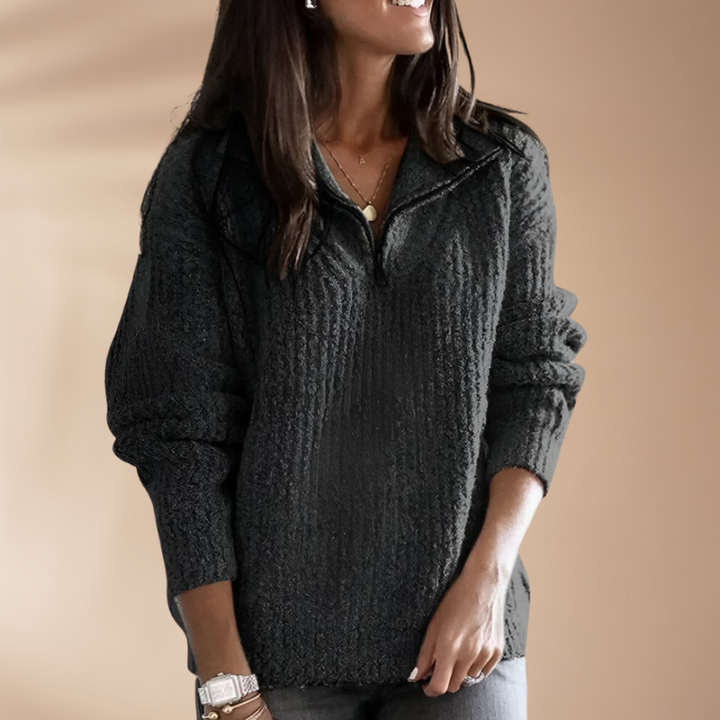 Doreen | Knit Sweater with Zipper