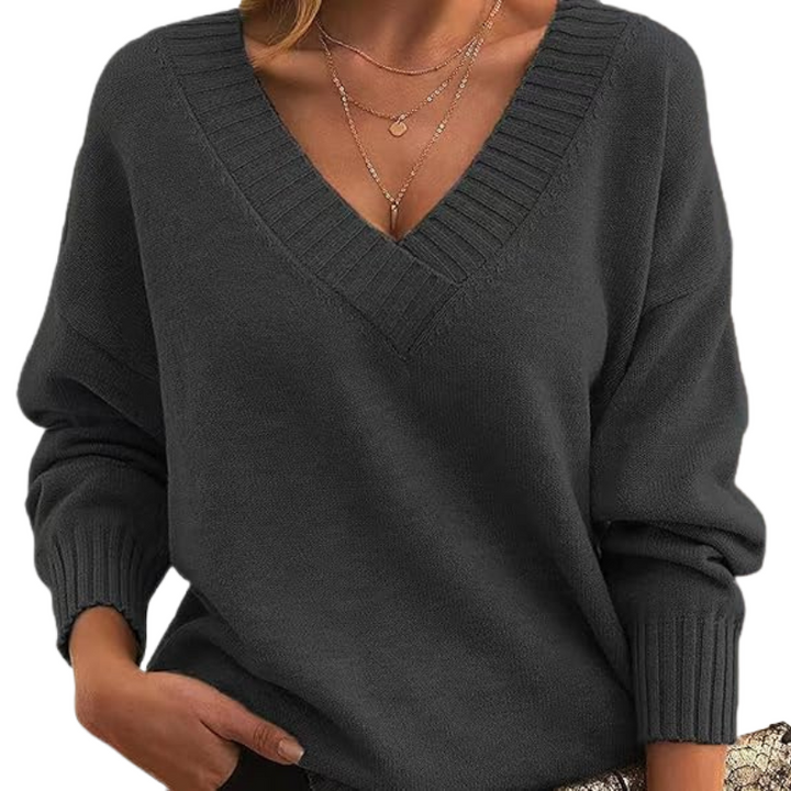 Christl - Elegant V-Neck Cashmere Sweater