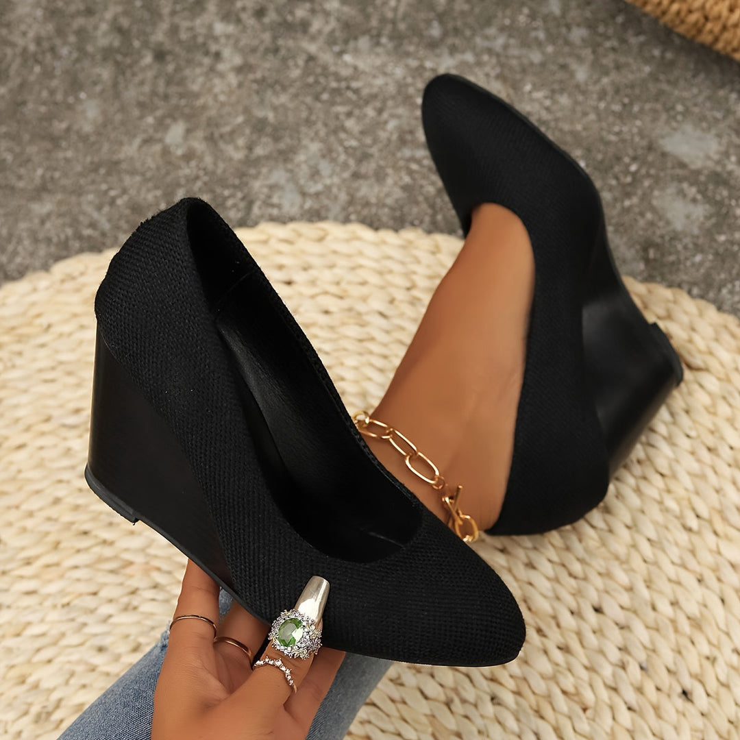 Francoise - Comfortable Patterned Wedge Shoe