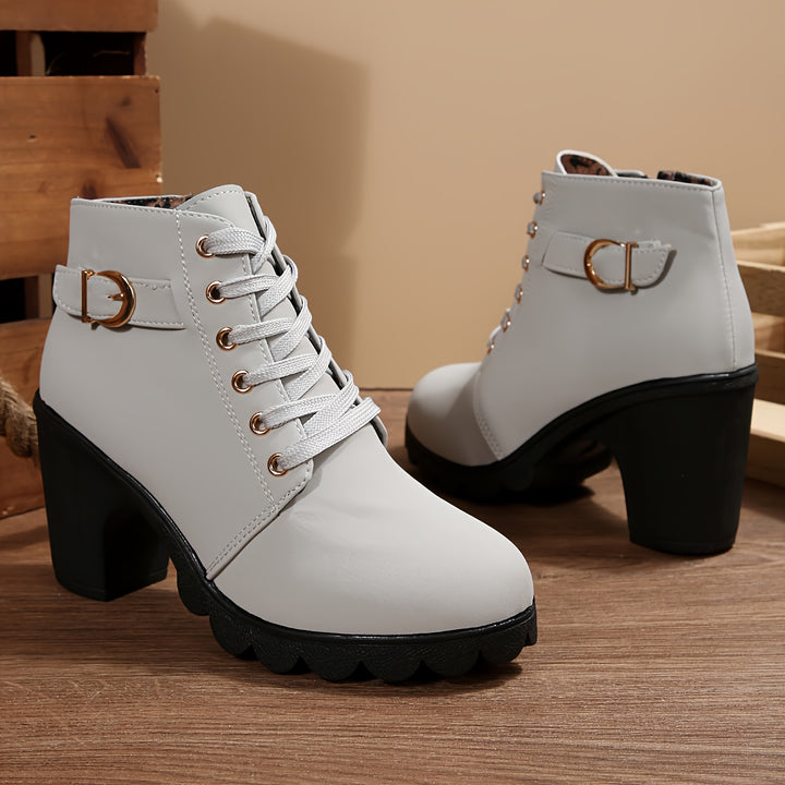 Sandra - High-Heel British Style Boots