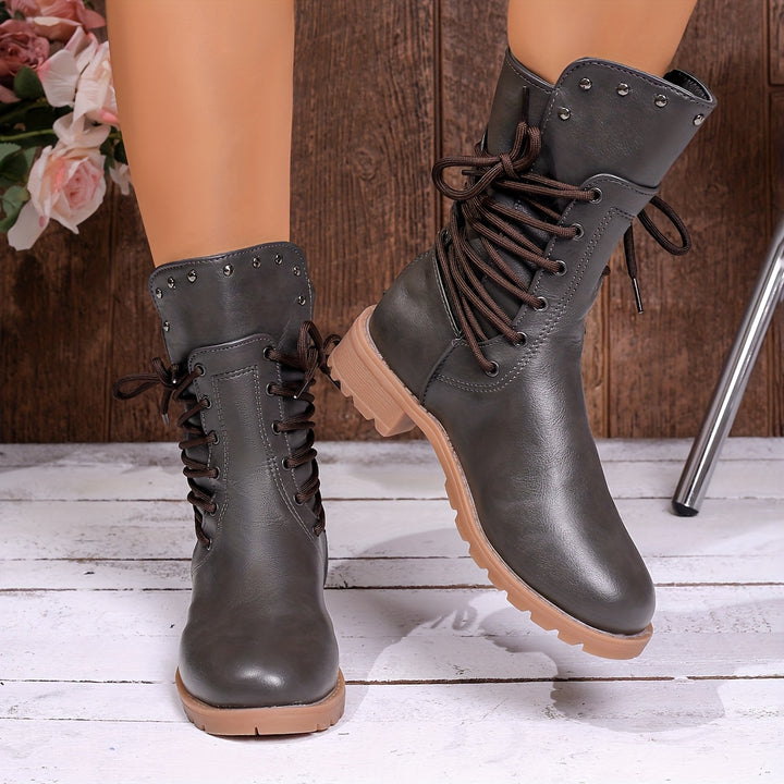 Michelle - Retro Western Full Lace Boots