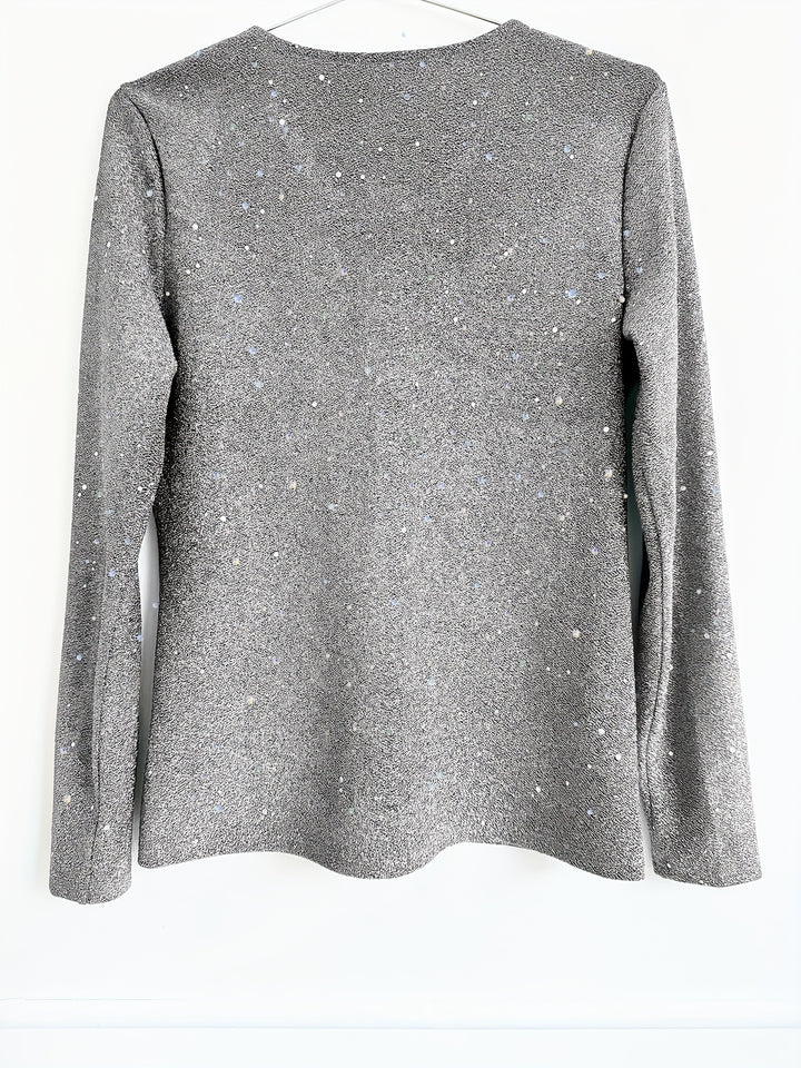 Bernadette | Slim Fit Glitter Top