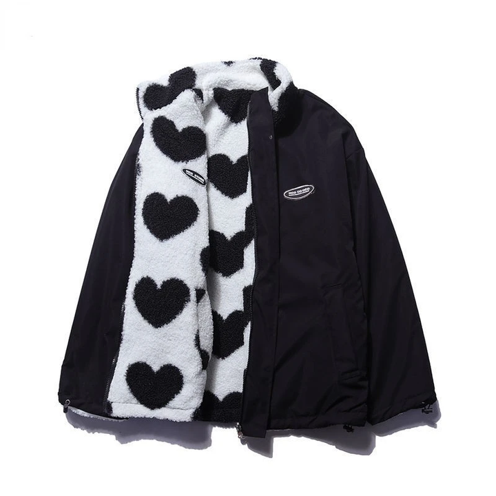 Elena - Reversible Heart Coat