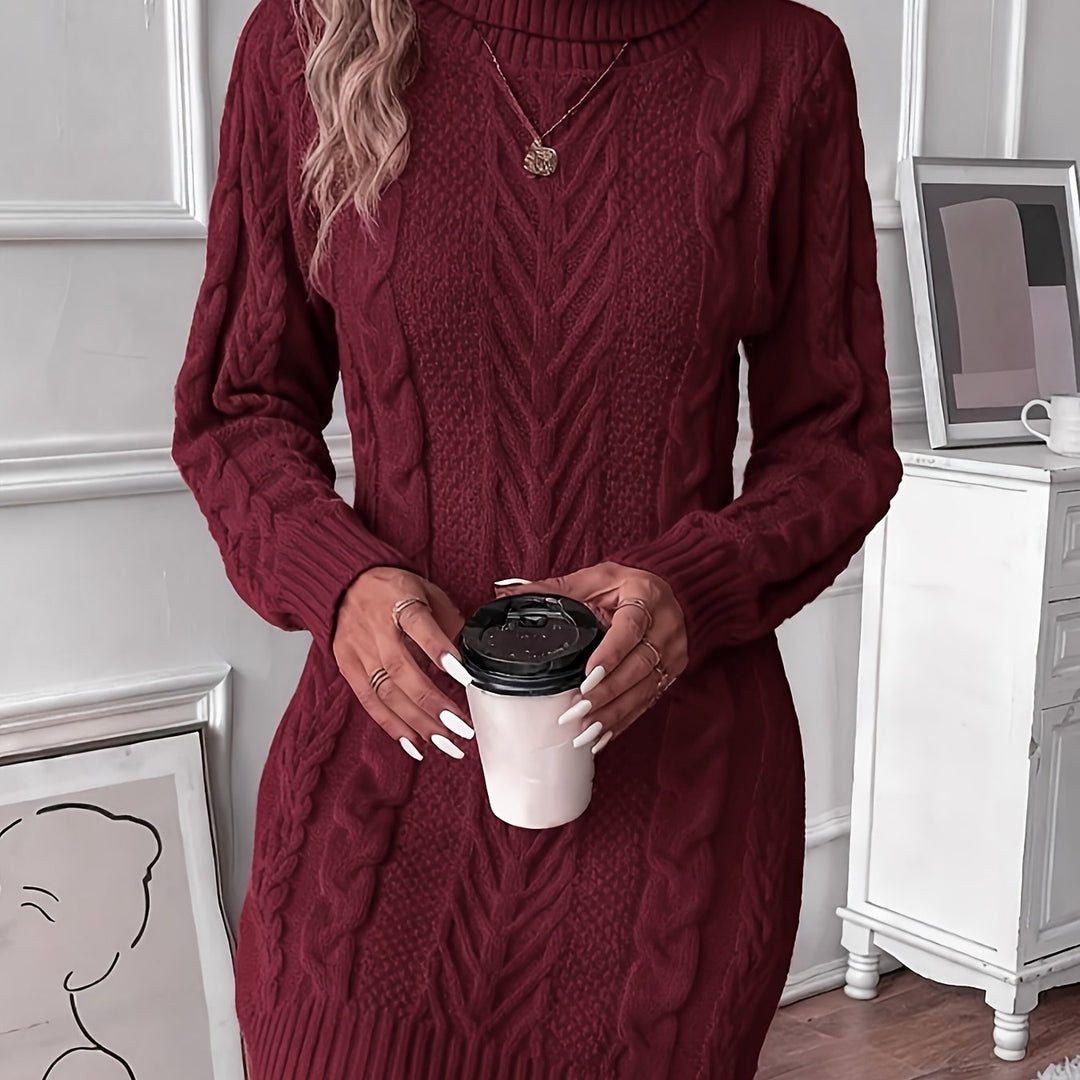 Rachel | Cable Sweater Dress
