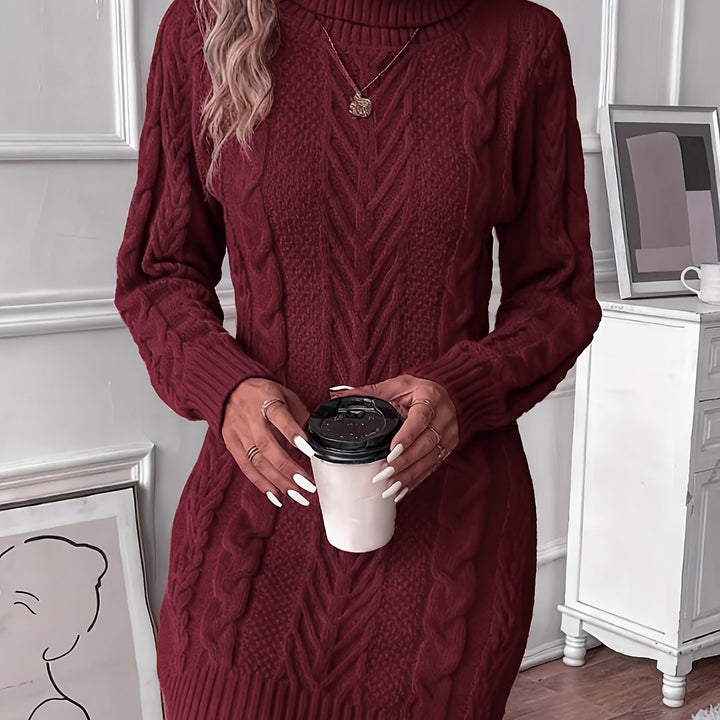 Rachel | Cable Sweater Dress