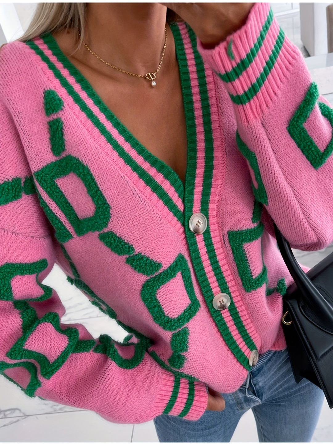 Millie | Block Knit Cardigan