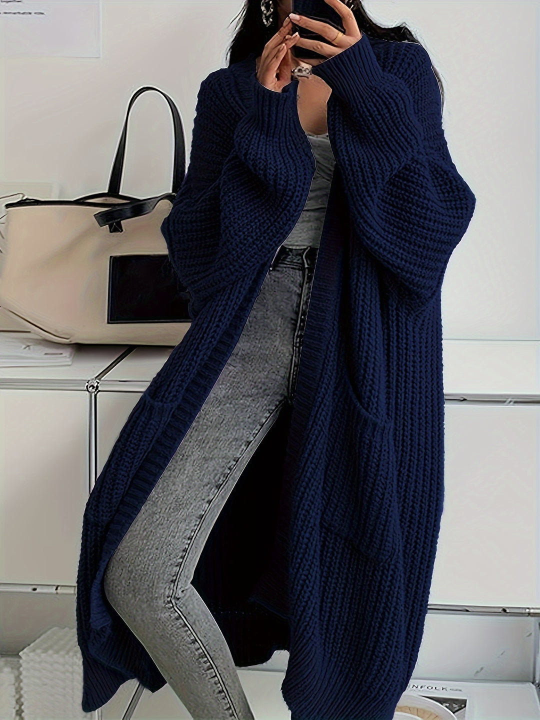 Cammy | Long Open Front Cardigan
