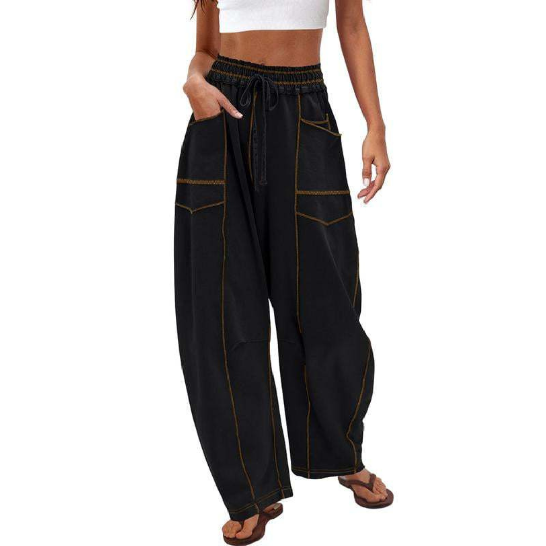 Anaya - Comfortable Baggy Leg Lounge Trousers