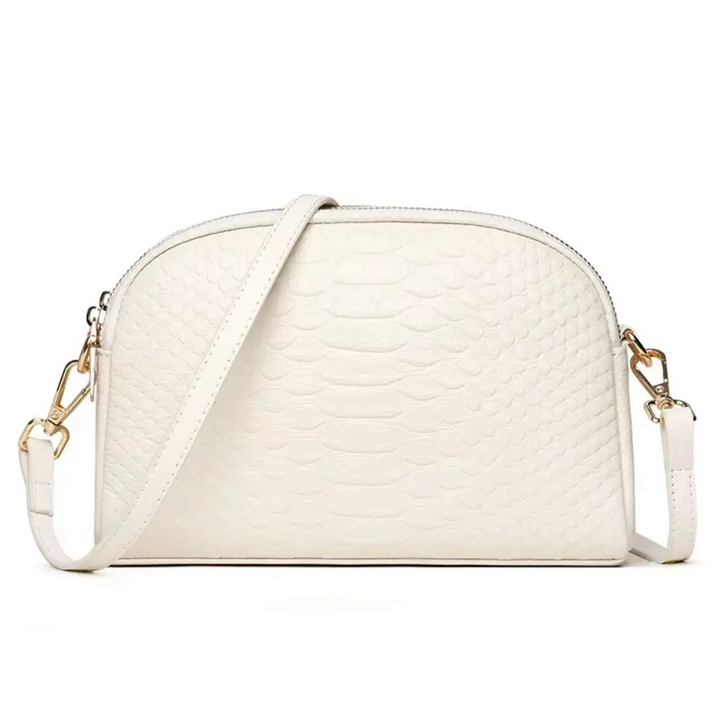 Croc-Pattern Mini Crossbody Bag