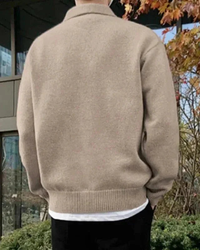 André - Woolen Button Half Zip