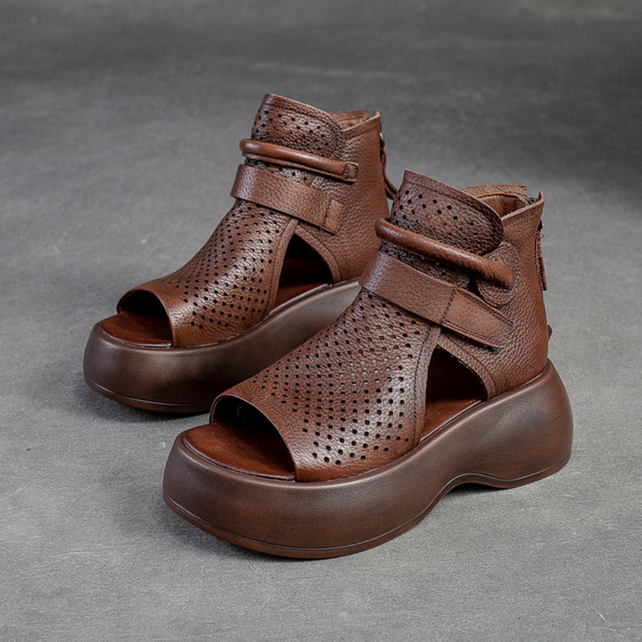 Federica | Timeless leather orthopedic sandals