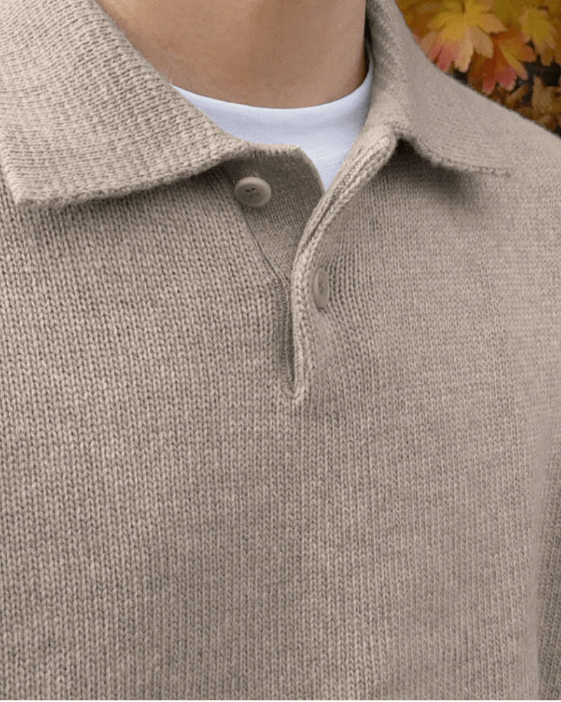 André - Woolen Button Half Zip