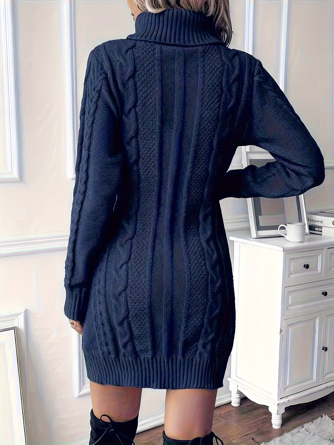 Rachel | Cable Sweater Dress