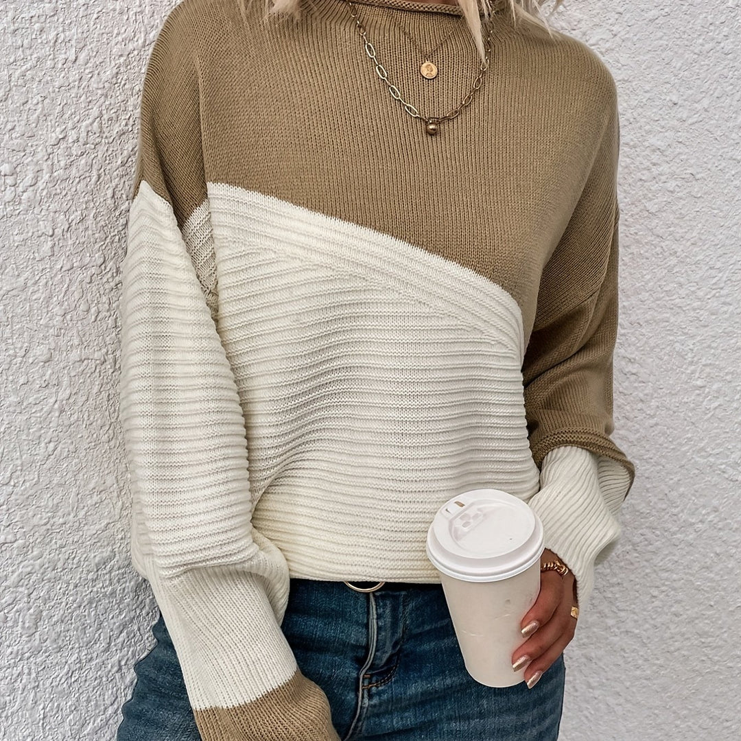 Sharice | Two Colord Drop Shoulder Sweater