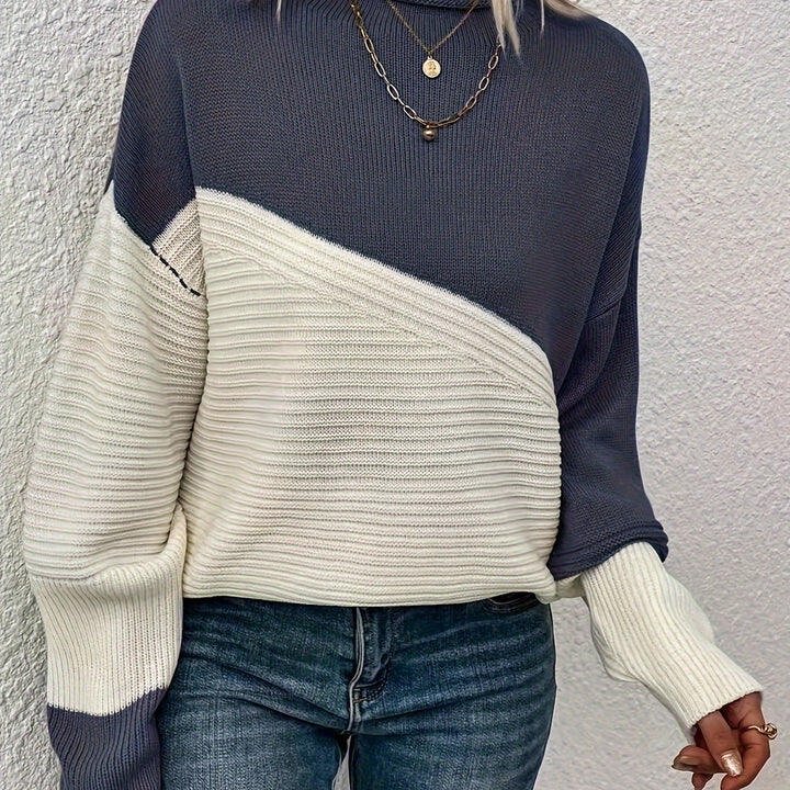 Sharice | Two Colord Drop Shoulder Sweater