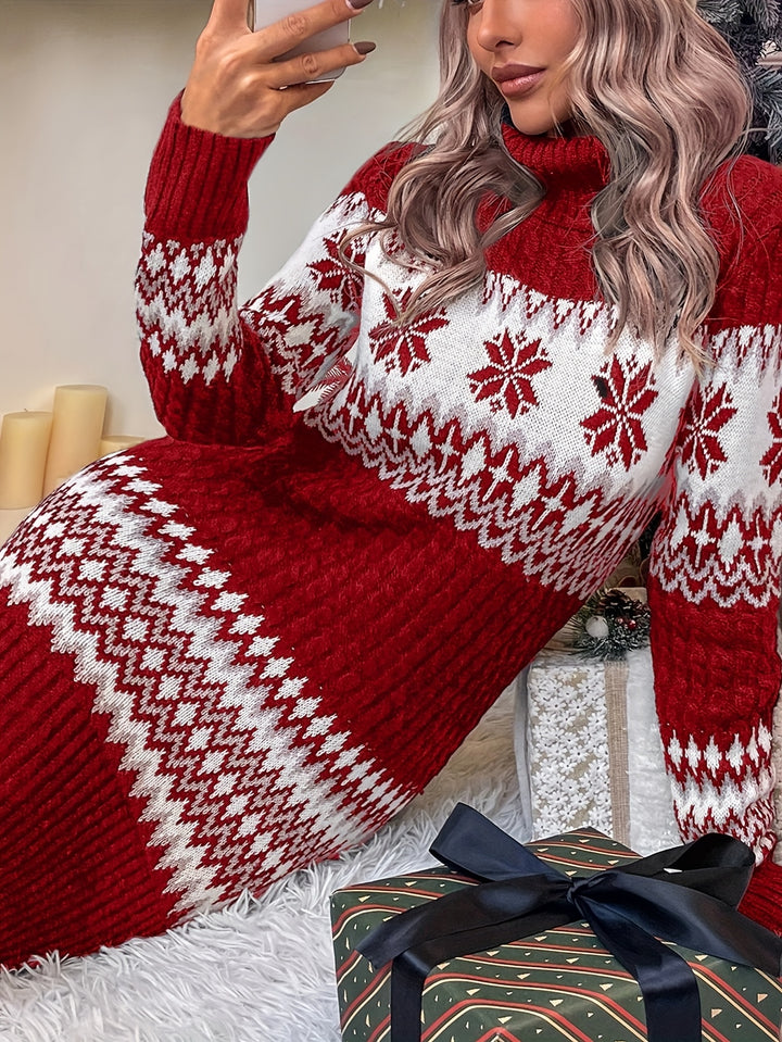 Ellen | Sweater Dress Christmas-Style