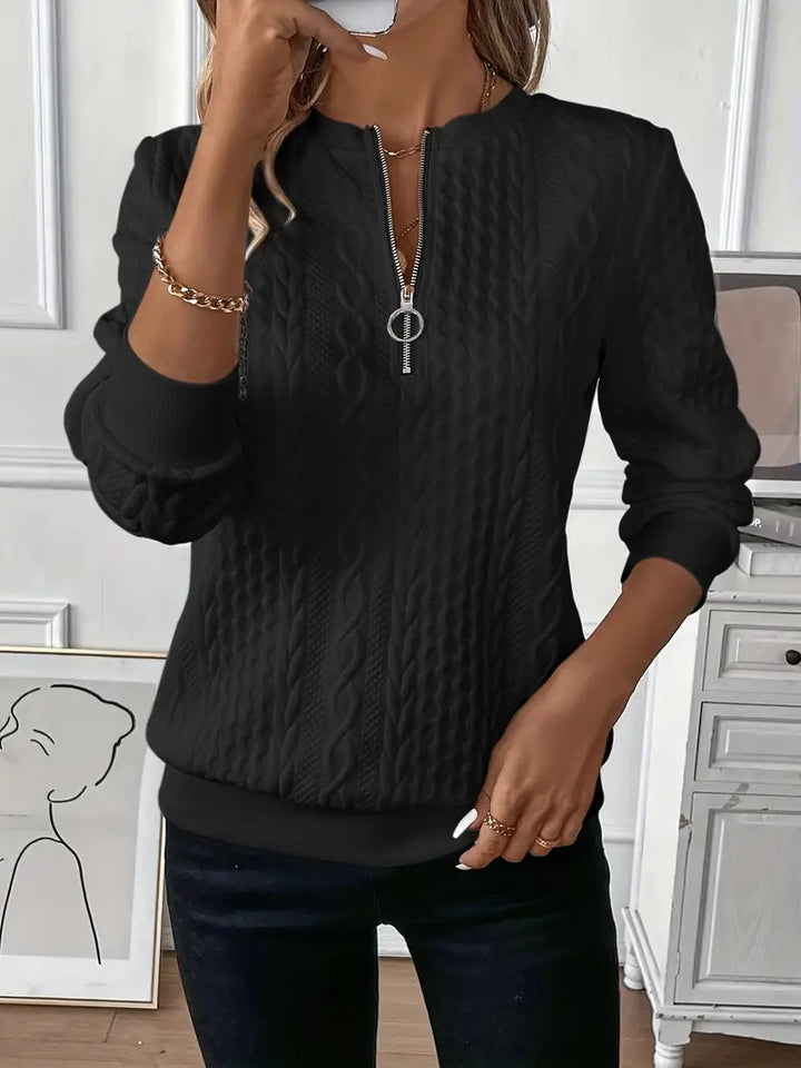 Andrea - Cozy Sweater with Subtle Print