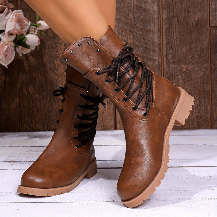 Michelle - Retro Western Full Lace Boots