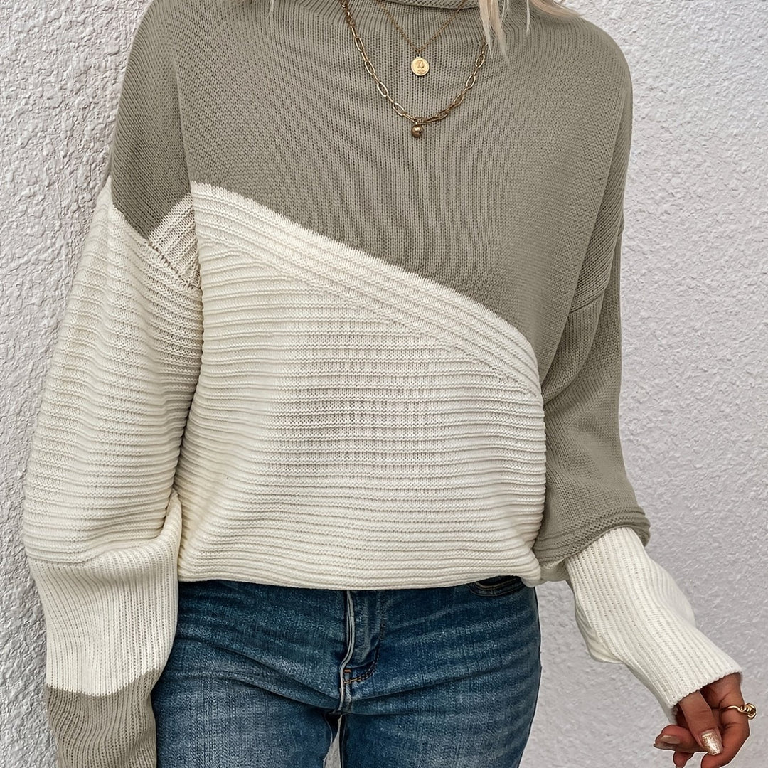 Sharice | Two Colord Drop Shoulder Sweater