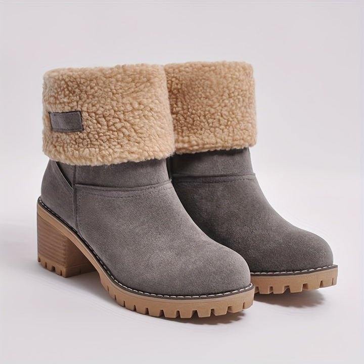 Natascha - Fleece Lined Roll-Up Boots
