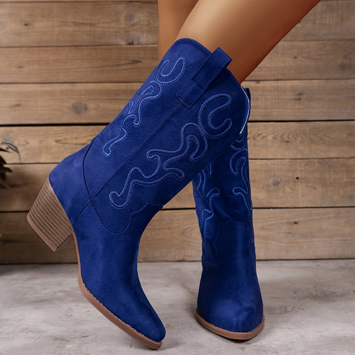 Gorgiana - Mid-Calf Chunky Boots