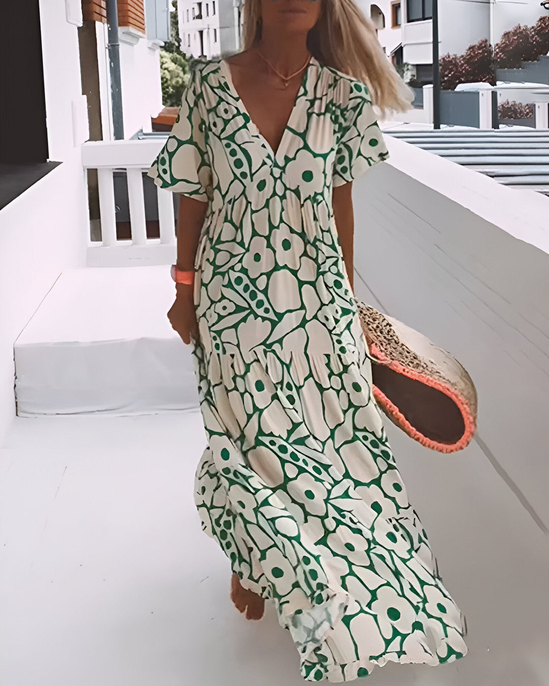 Charlotte | Patterned Midi Dress