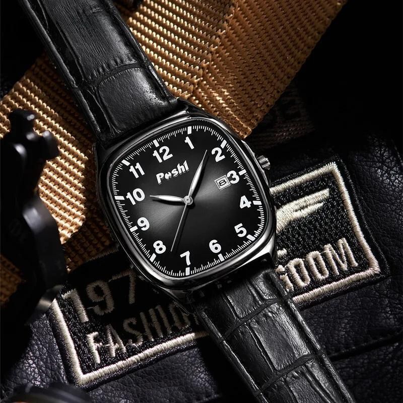 Fashion Leather Strap Quartz Watch