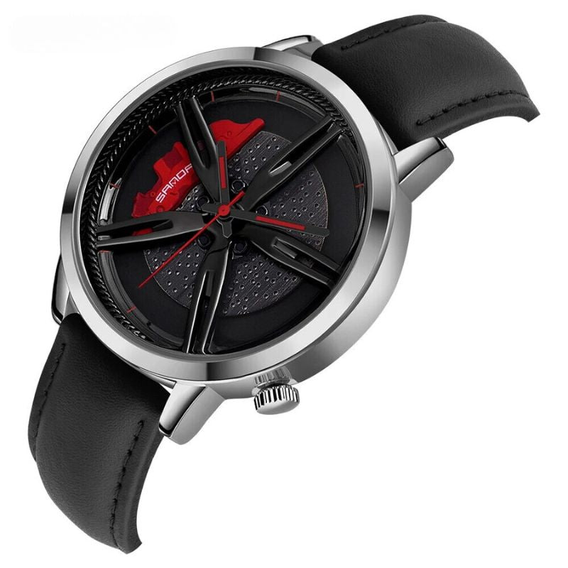 Rotating Hub Dial Quartz Watch