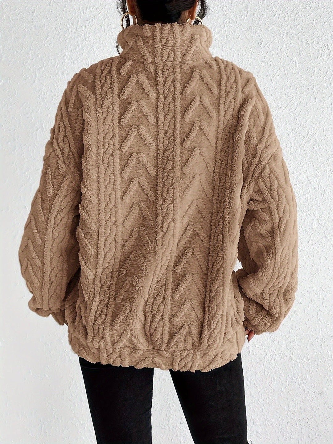 Millie - Knit Sweater with Half Zipper