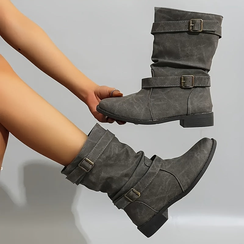 Tamara - Casual Winter Boots with Straps