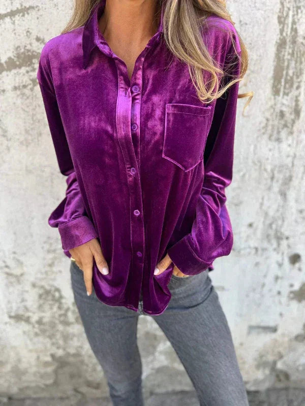 Nora - Velvet Blouse