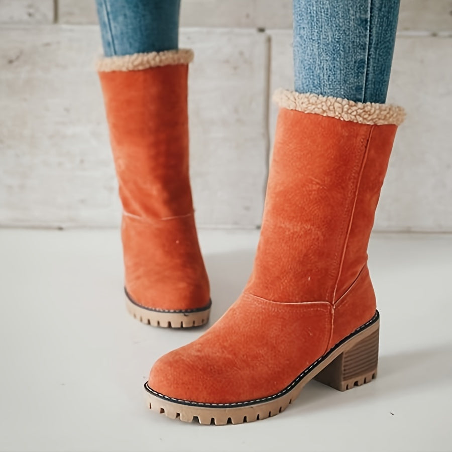 Natascha - Fleece Lined Roll-Up Boots