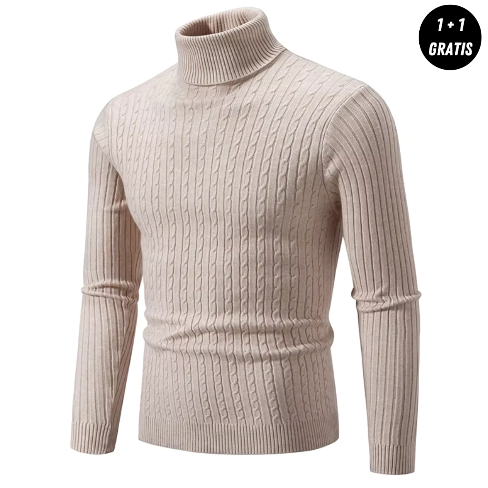 Alexander - Warm Woven Turtleneck Sweater