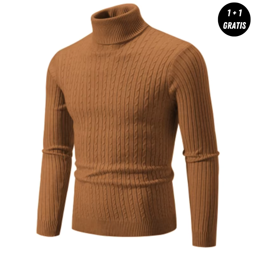 Alexander - Warm Woven Turtleneck Sweater