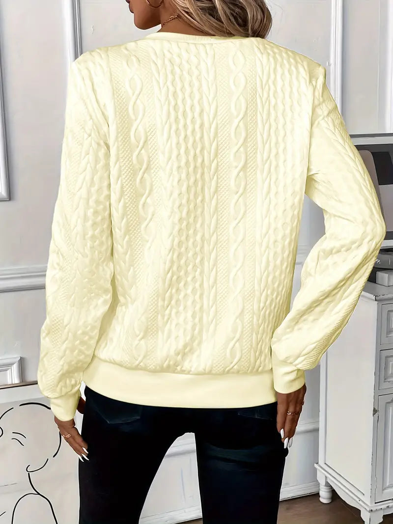 Andrea - Cozy Sweater with Subtle Print