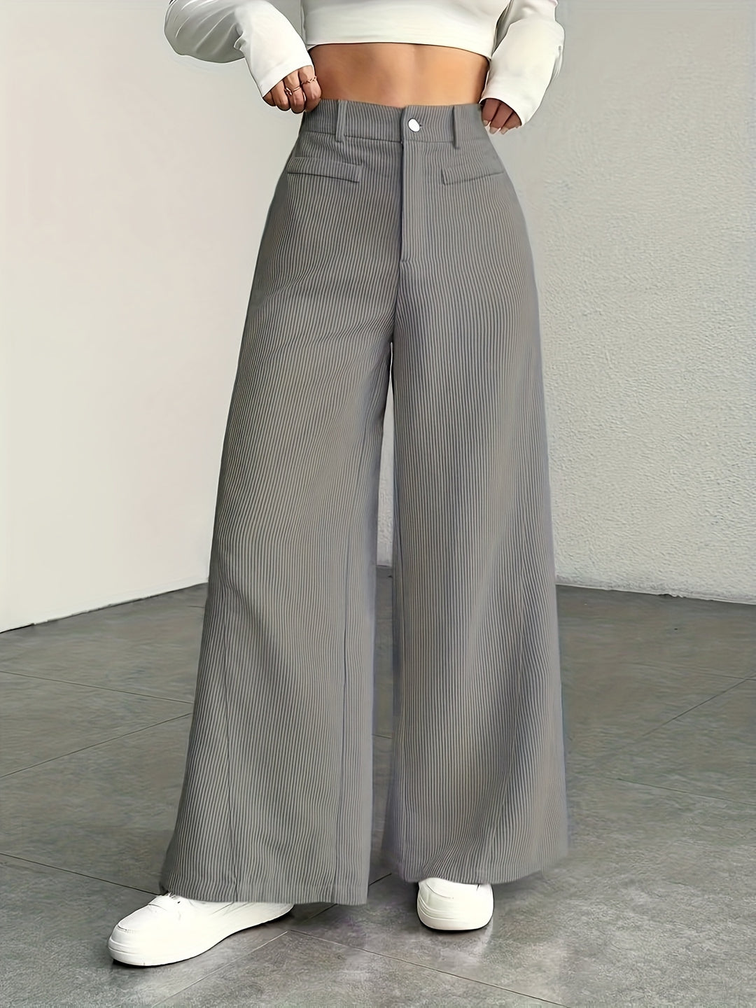 Deborah | High Waisted Wide Leg Pants