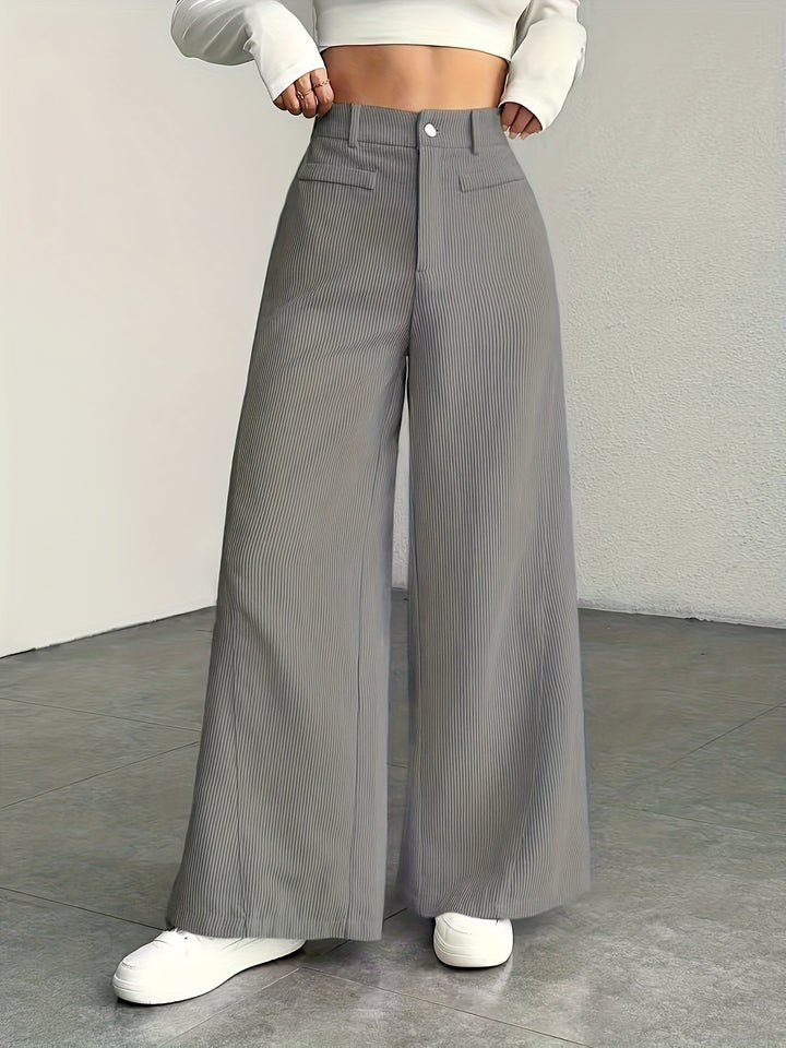 Deborah | High Waisted Wide Leg Pants