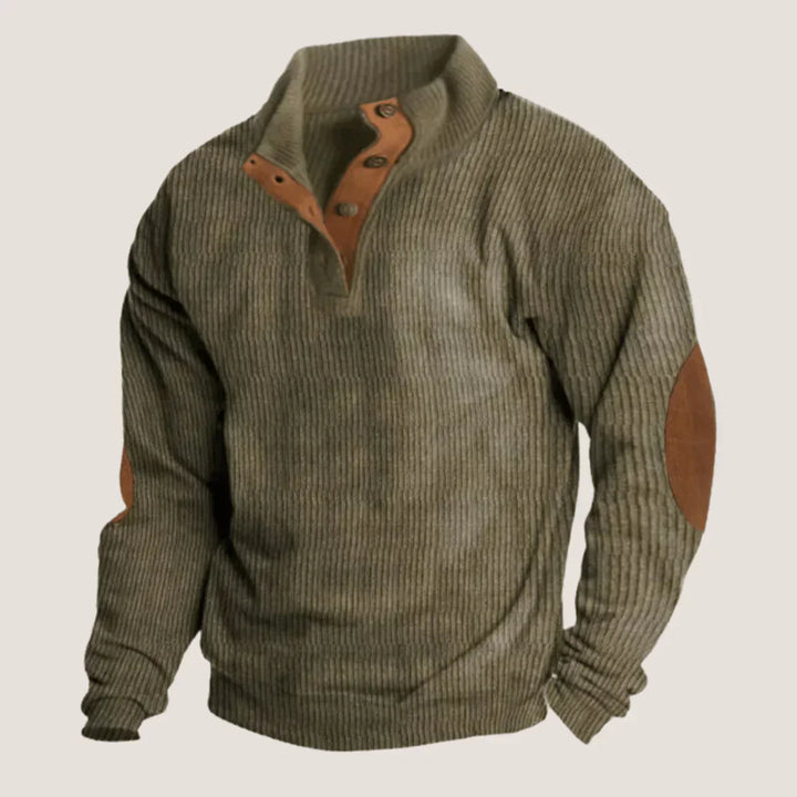 Caleb - Knitted Sweater with Buttons