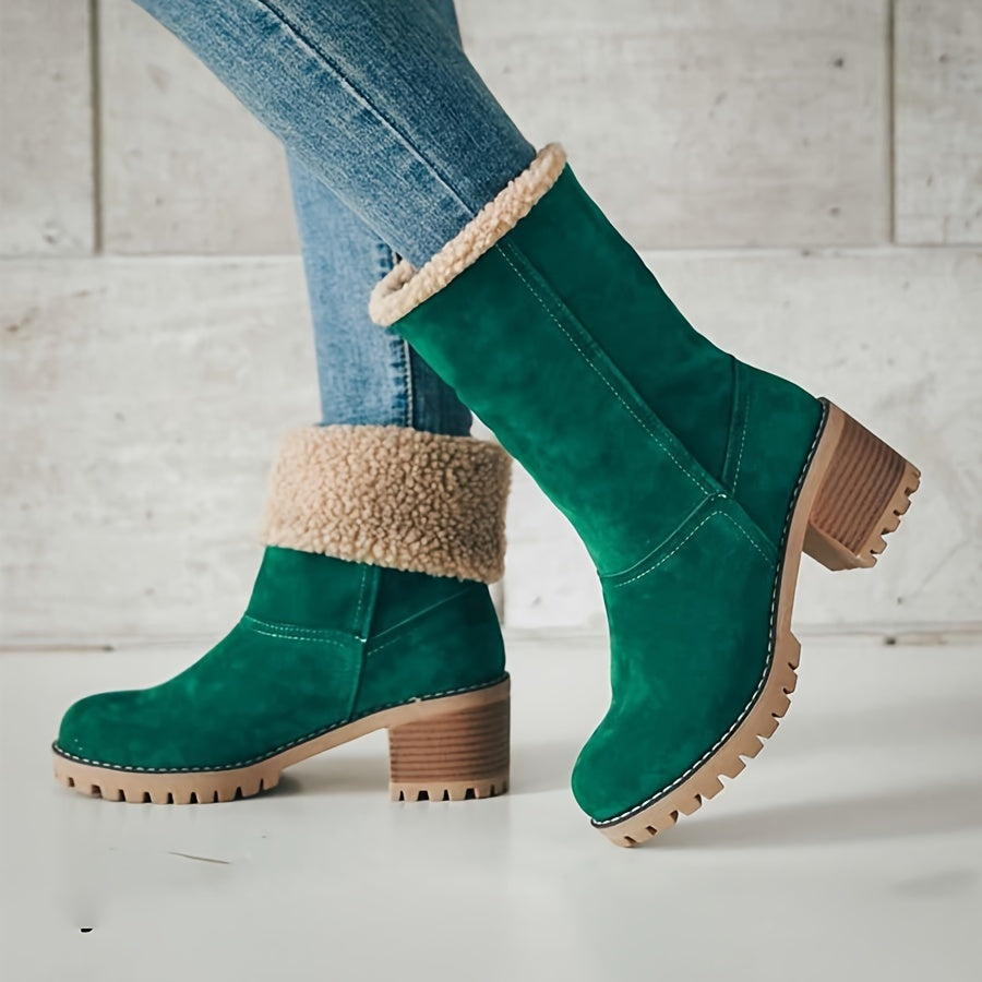 Natascha - Fleece Lined Roll-Up Boots